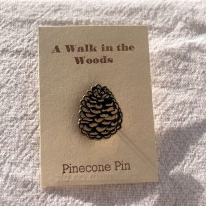 pinecone enamel pin